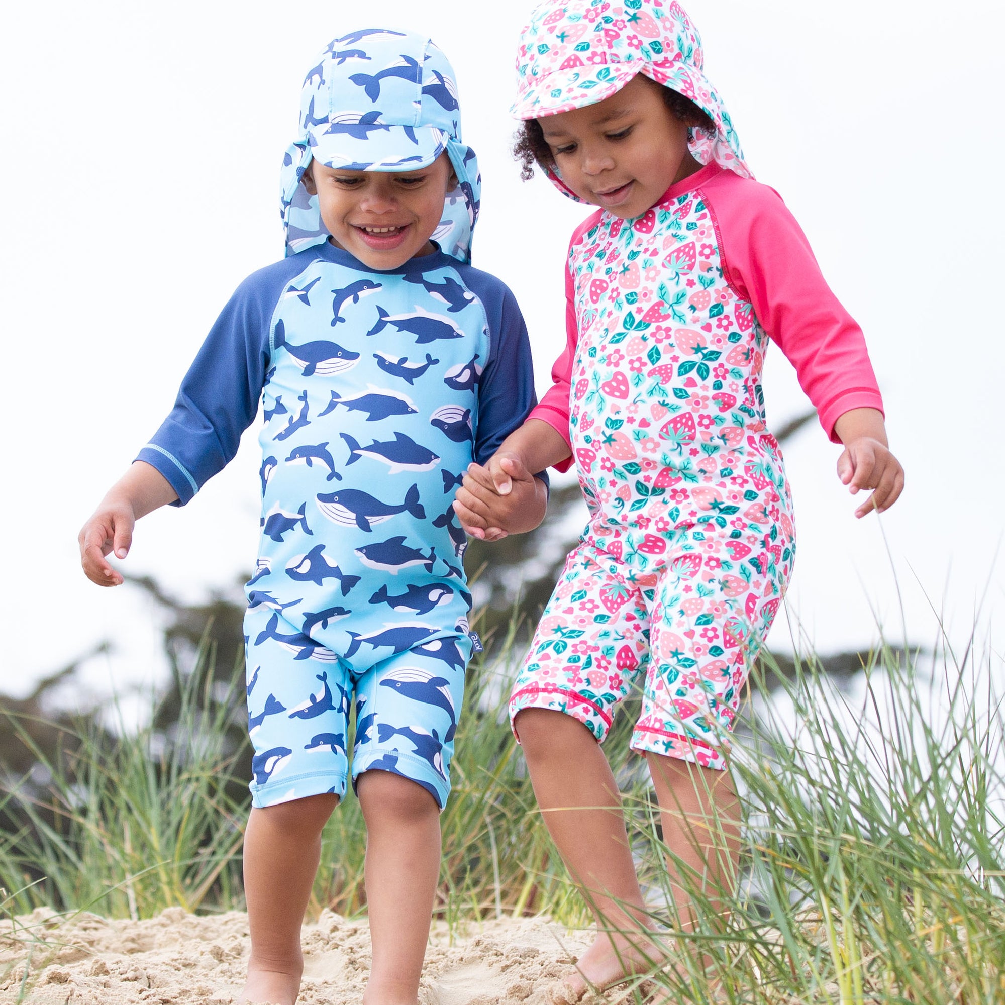 Flippers & fins sunsuit
