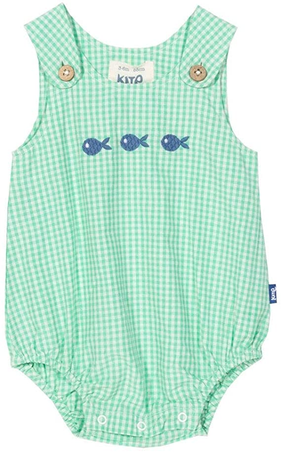 Fish bubble romper (GOTS)