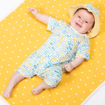 Fish explorer romper (GOTS)