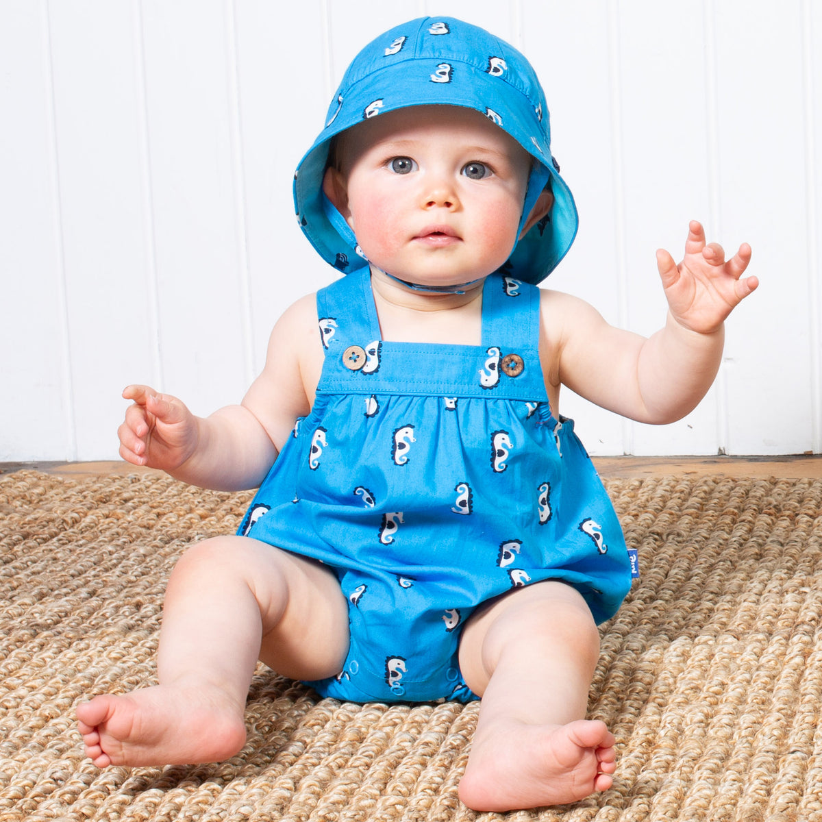 Seahorse bubble romper