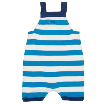 Stripy knit dungarees (GOTS)