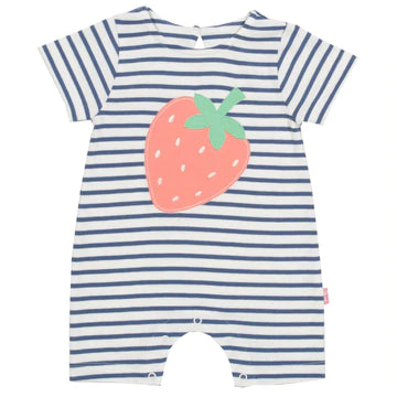 Strawberry romper (GOTS)