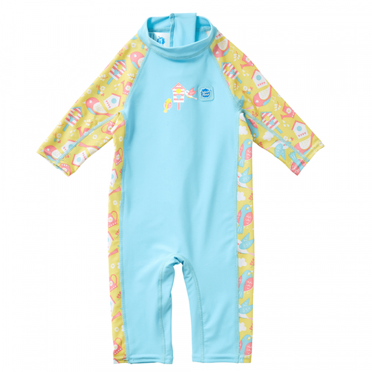 Toddler 3/4 length Sunsuits Pink/Blue/Orange